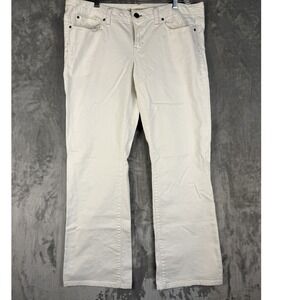 Gap‎ Jeans Womens 33 Low Rise Bootcut White Denim Pants